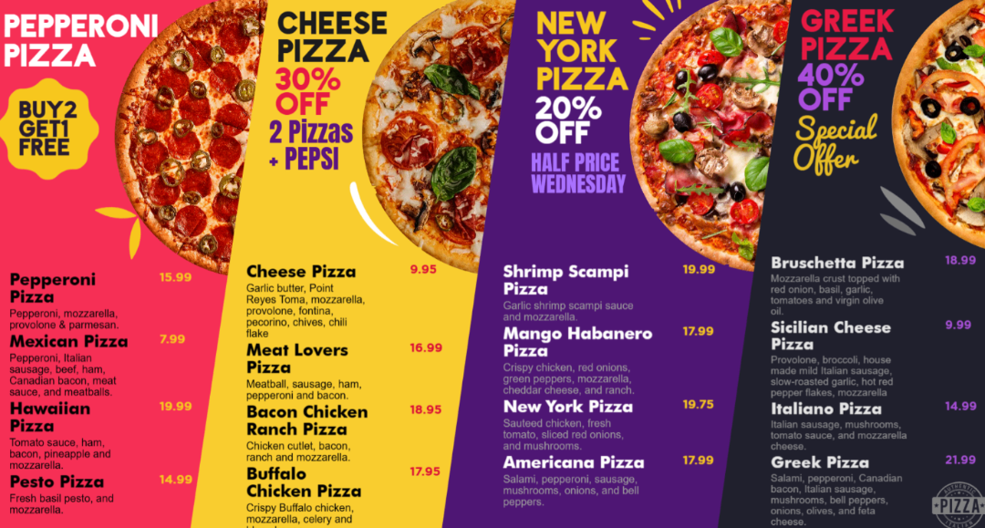 MoogX Menu Board